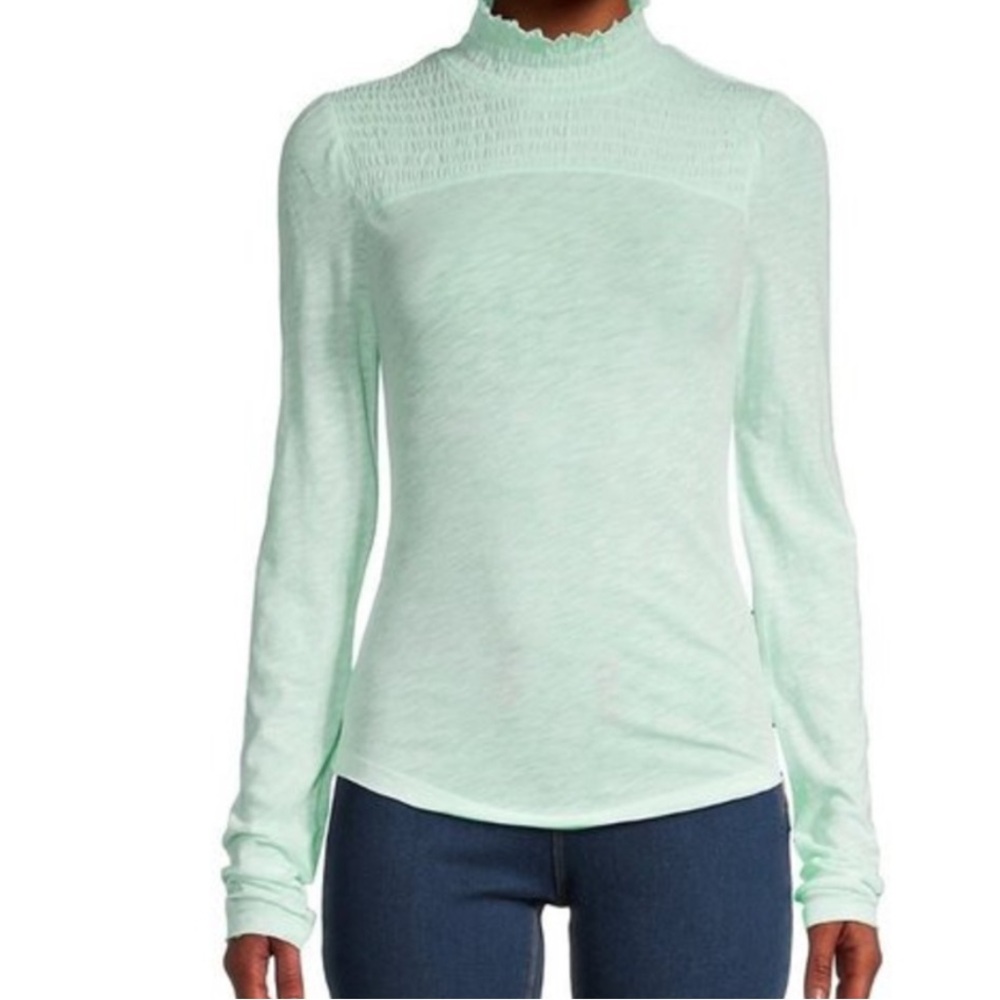 We The free FREE PEOPLE Caroline Smocked top